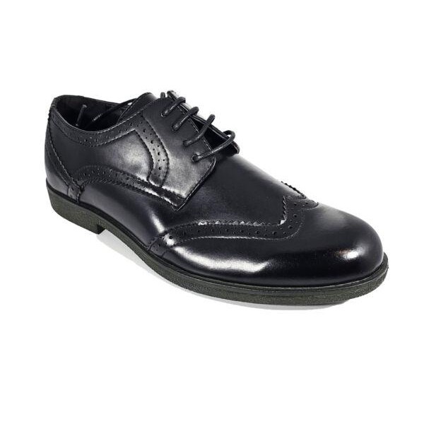 Mens Leather Brogues Smart Formal Office Casual Lace Up Oxford Derby Shoes Size