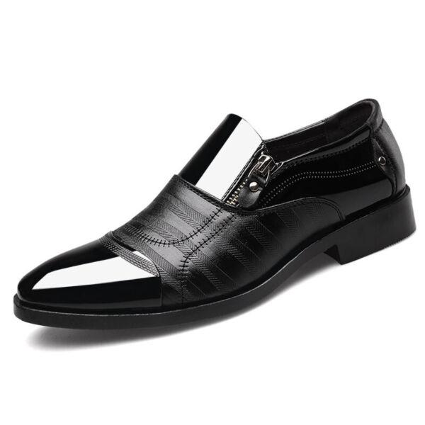 Men's Dress Shoes Fashion Elegant Formal Wedding Shoes Slip On Office Oxford 