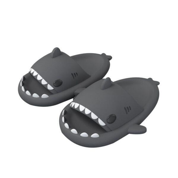 Shark Slippers Anti-Slip Open Toe Slides Sole Sandals Casual Beach Shoes