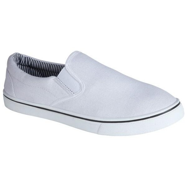 MENS FASHION CANVAS SLIP ON COMFORT TWIN GUSSET PUMP SNEAKERS SIZES 7-12