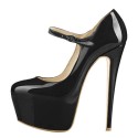 onlymaker Womens Ankle Strap Platform High Heel Mary Jane Stiletto Fashion Pumps