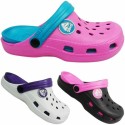 Ladies Womens Garden Hospital Nursing Holiday Flat Clogs Beach Summer Pool Shoes