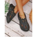 Unisex Black Clogs Hollow Out Slingback Crocs Size: 5,6,7, 8, 9,10,11.